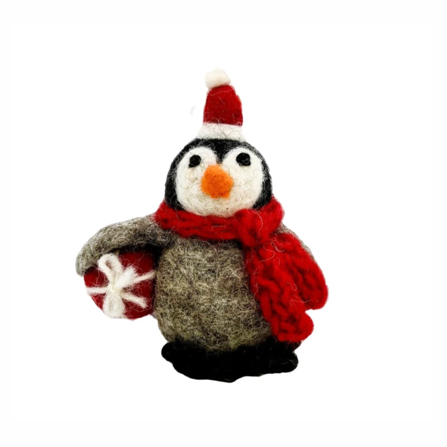 Amica Felt Baby Penguin w Present