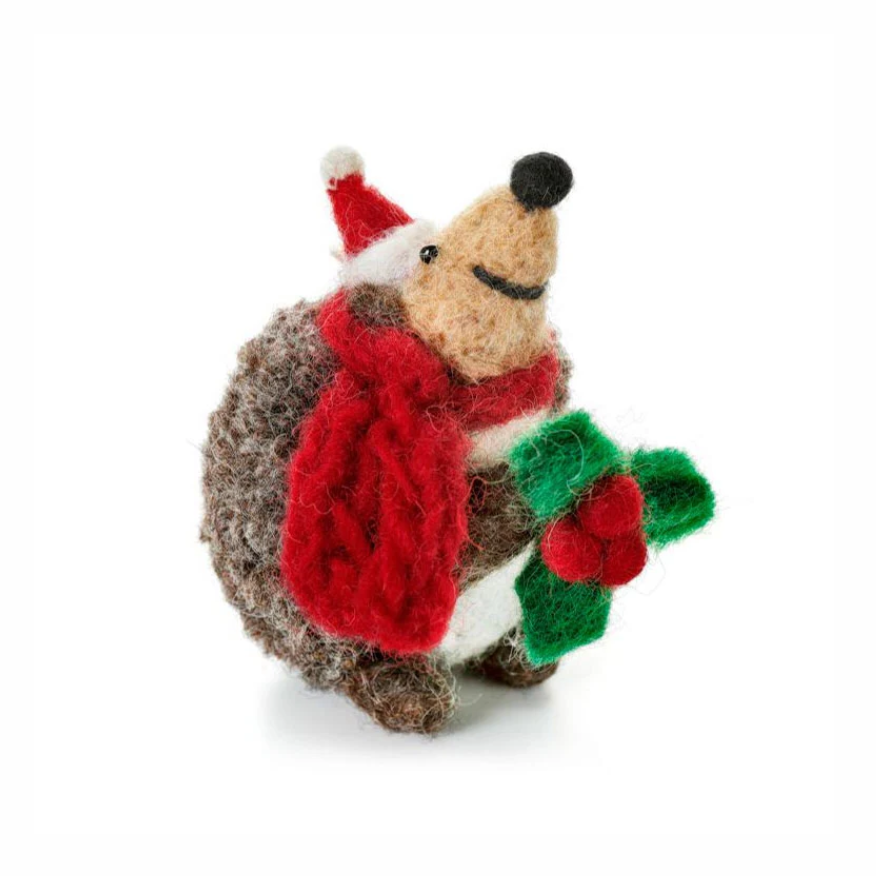 Amica Felt Hedgehog with Holly