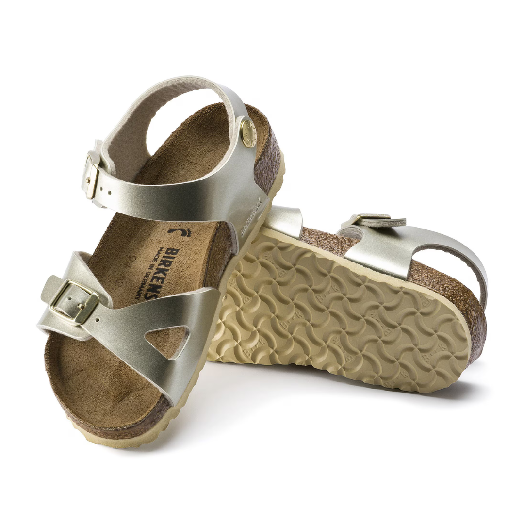 Birkenstock Rio AS Kids (NAR) — Electric Metallic Gold