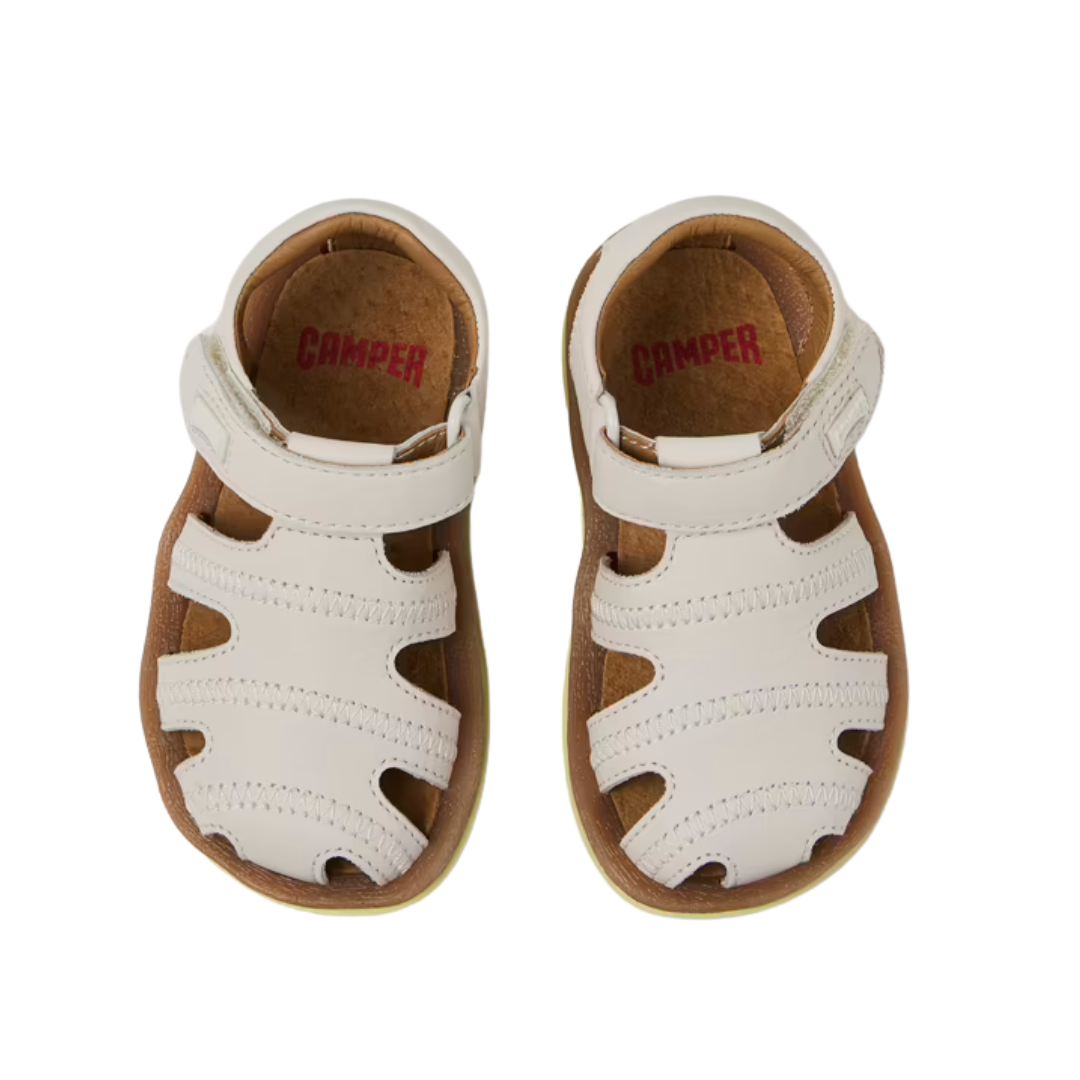 Camper Bicho Leather Closed Sandal FW 80372 — White