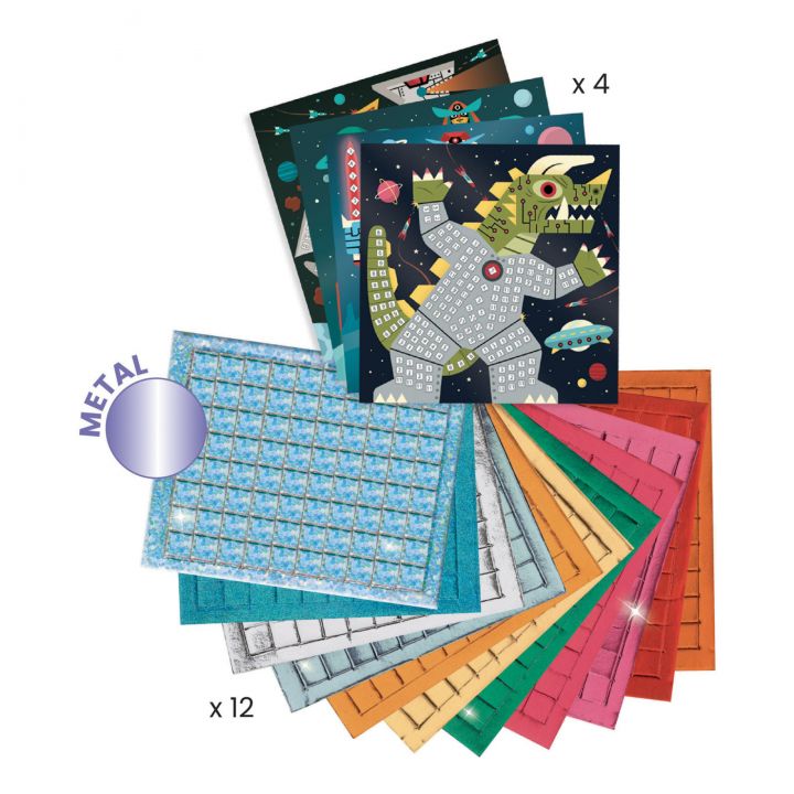 Djeco DJ09424 Mosaic Space Battle