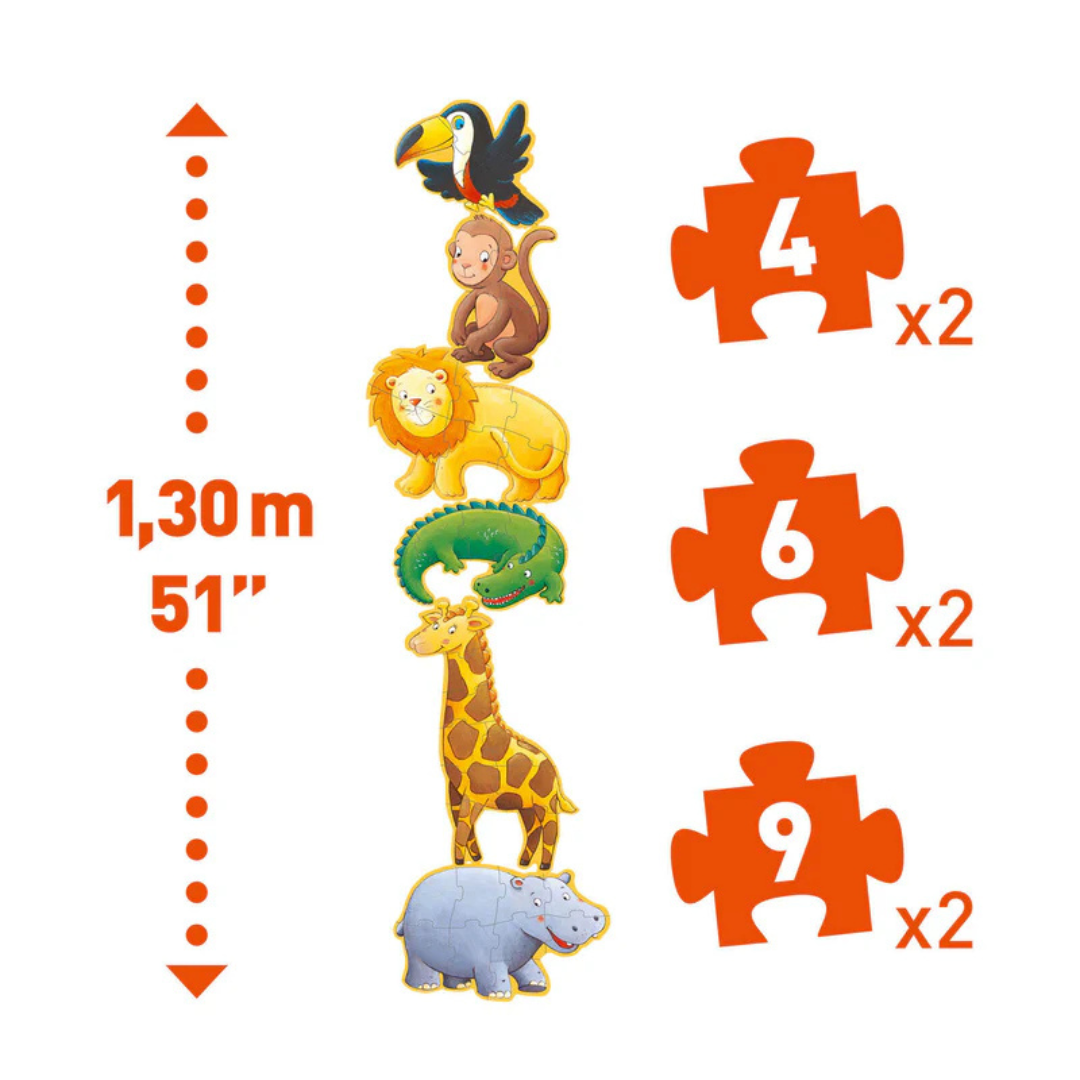 Djeco DJ07114 Giant Puzzle - Marmoset & Friends