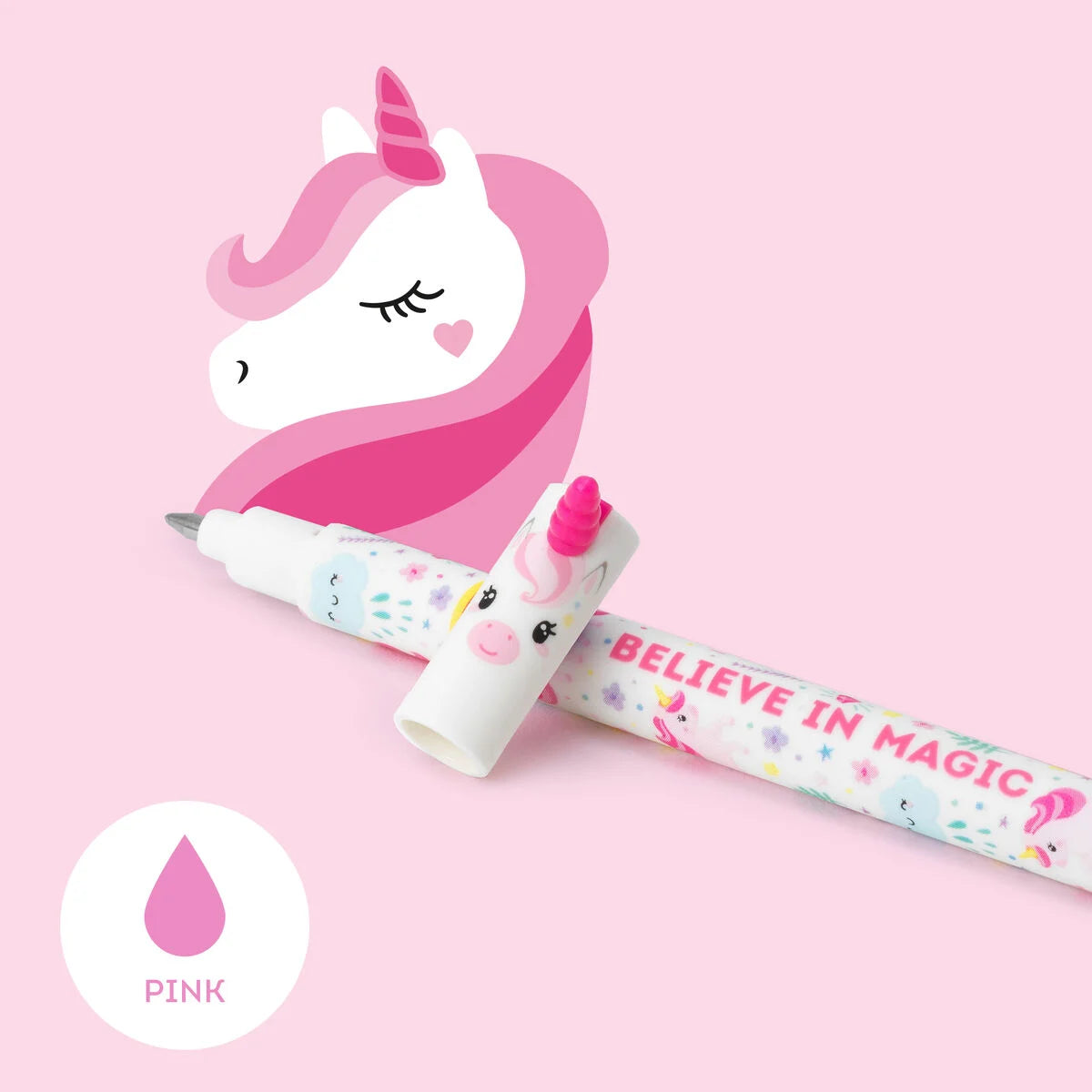 Legami Erasable Pen Unicorn - Pink Ink