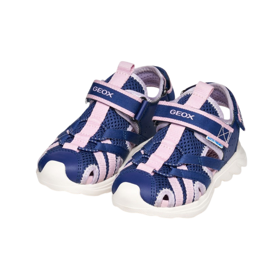 GEOX Airadyum Sandal J55F1A — Navy/Lilac