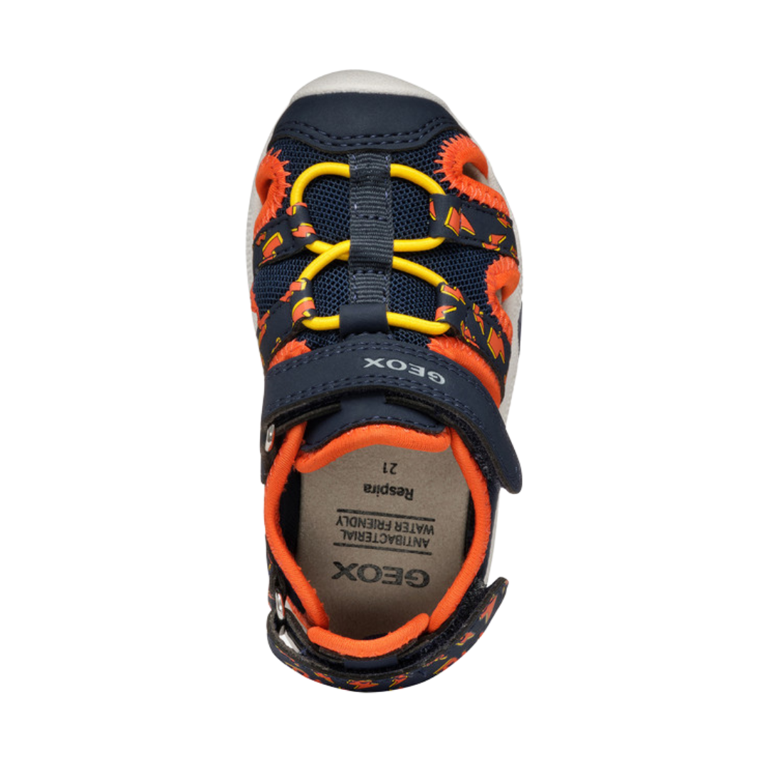 Geox Multy Baby Sandals — Navy/Orange
