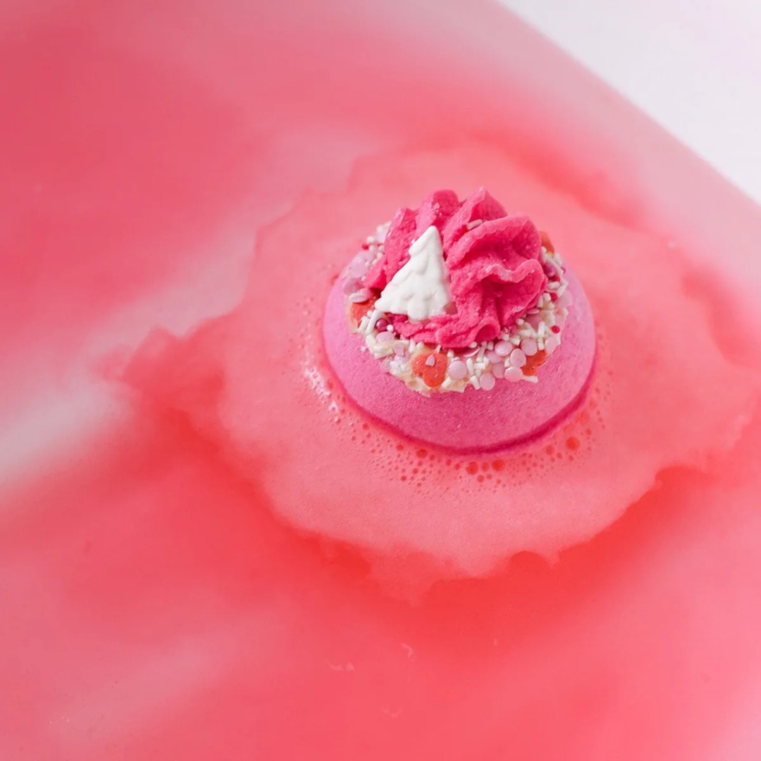 Get Fresh Cosmetics Pink Christmas Bath Bomb
