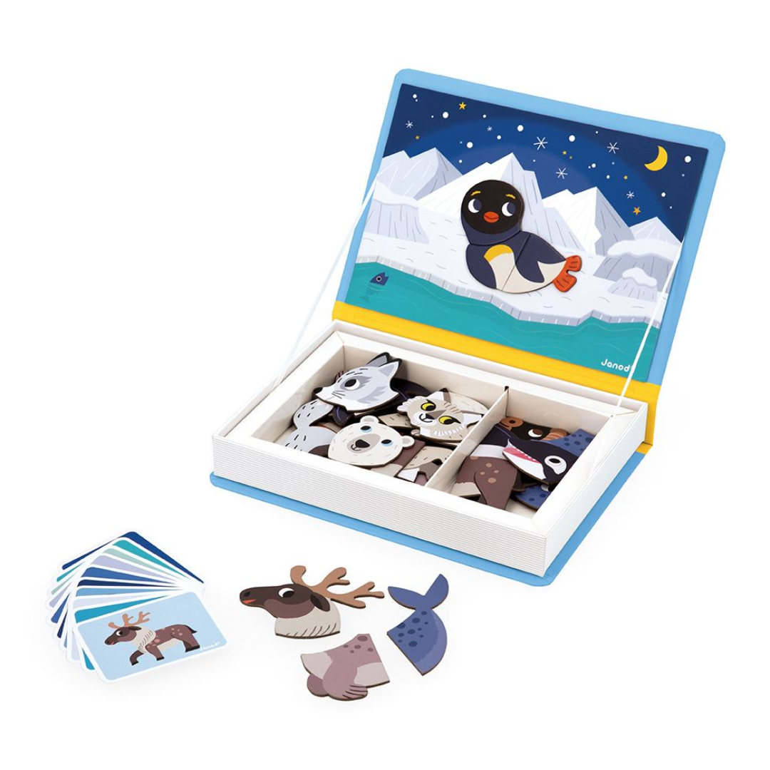Janod J02599 Magneti Book - Polar Animals