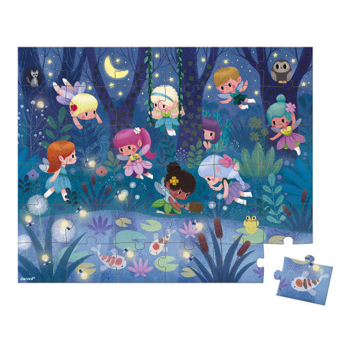 Janod J02649 36pcs Fairies and Waterlilies Puzzle
