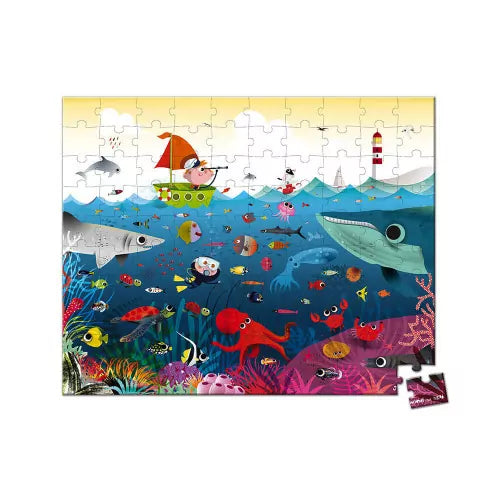 Janod J02617 Underwater World Puzzle 100pc