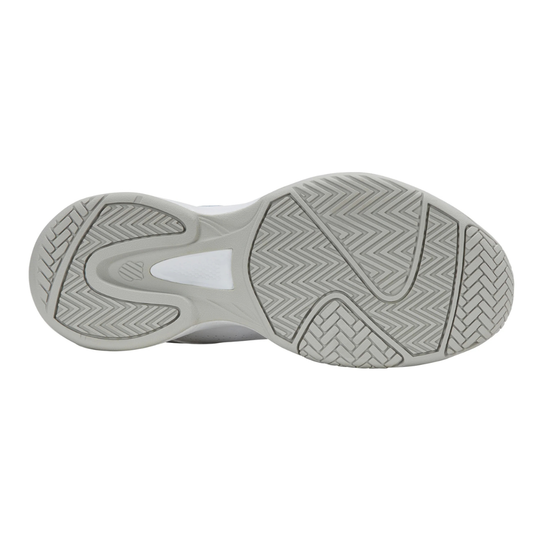 K-Swiss Court Express 2 Trainers 94428 — White /Ballad Blue/Dawn Blue