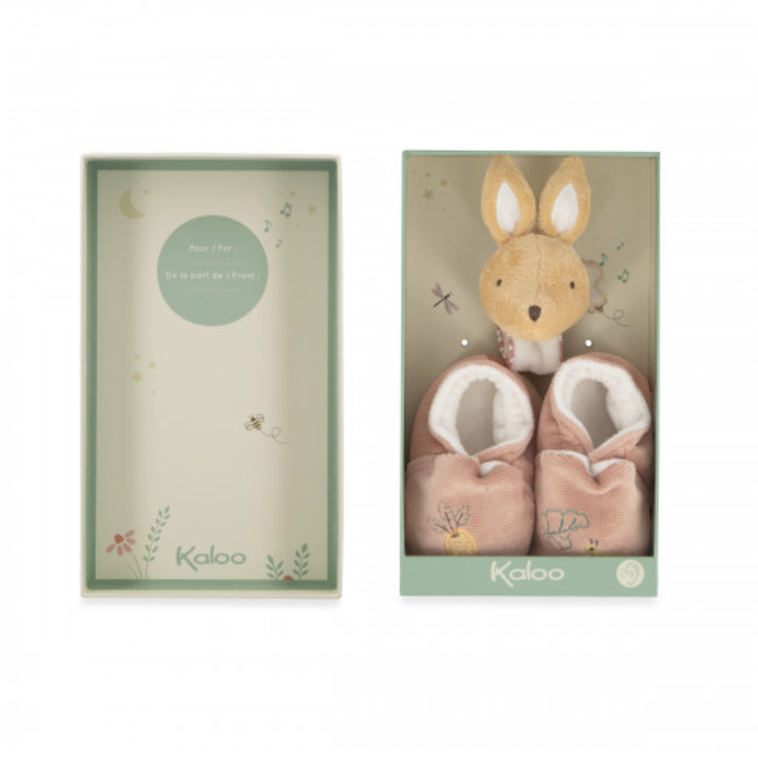 Kaloo Sound Wristband And Slippers - Rabbit