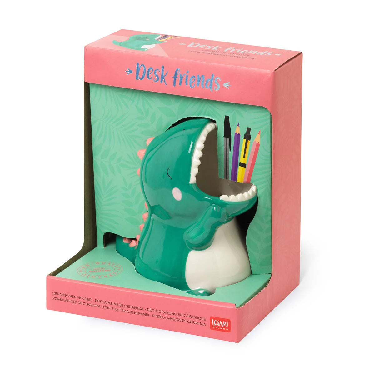 Legami Desk Friends Ceramic Pen Holder Dino
