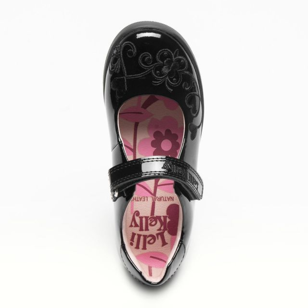 Lelli Kelly Erica School Shoe A124 LKSB LKSA8450 — Black Patent
