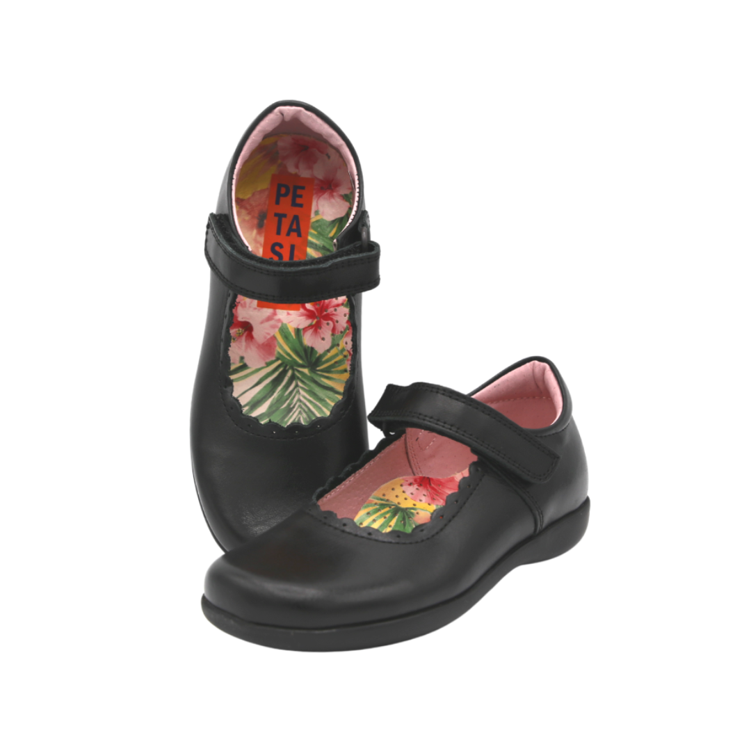 Petasil Blanche School Shoe — Black