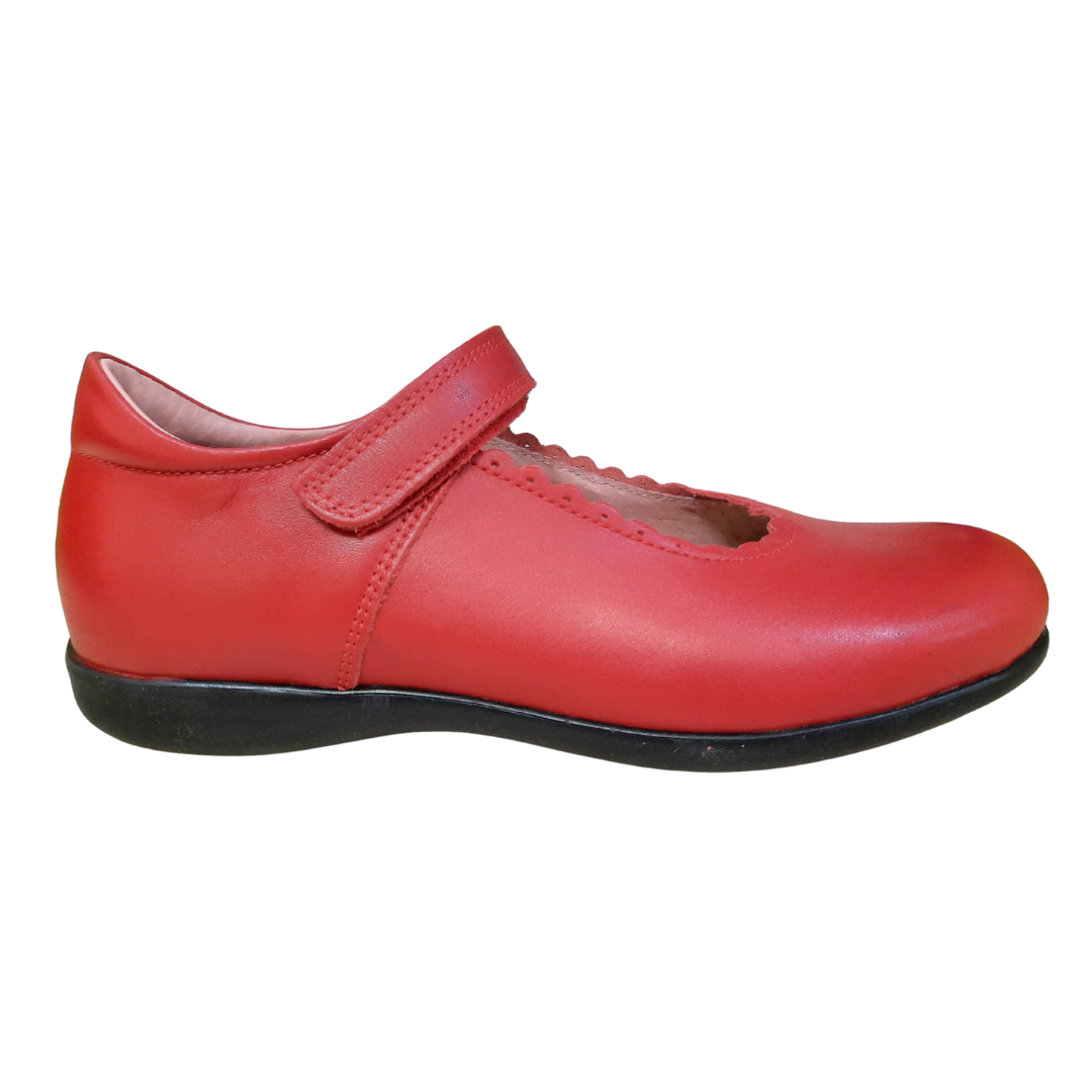 Petasil Blanche School Shoe — Red
