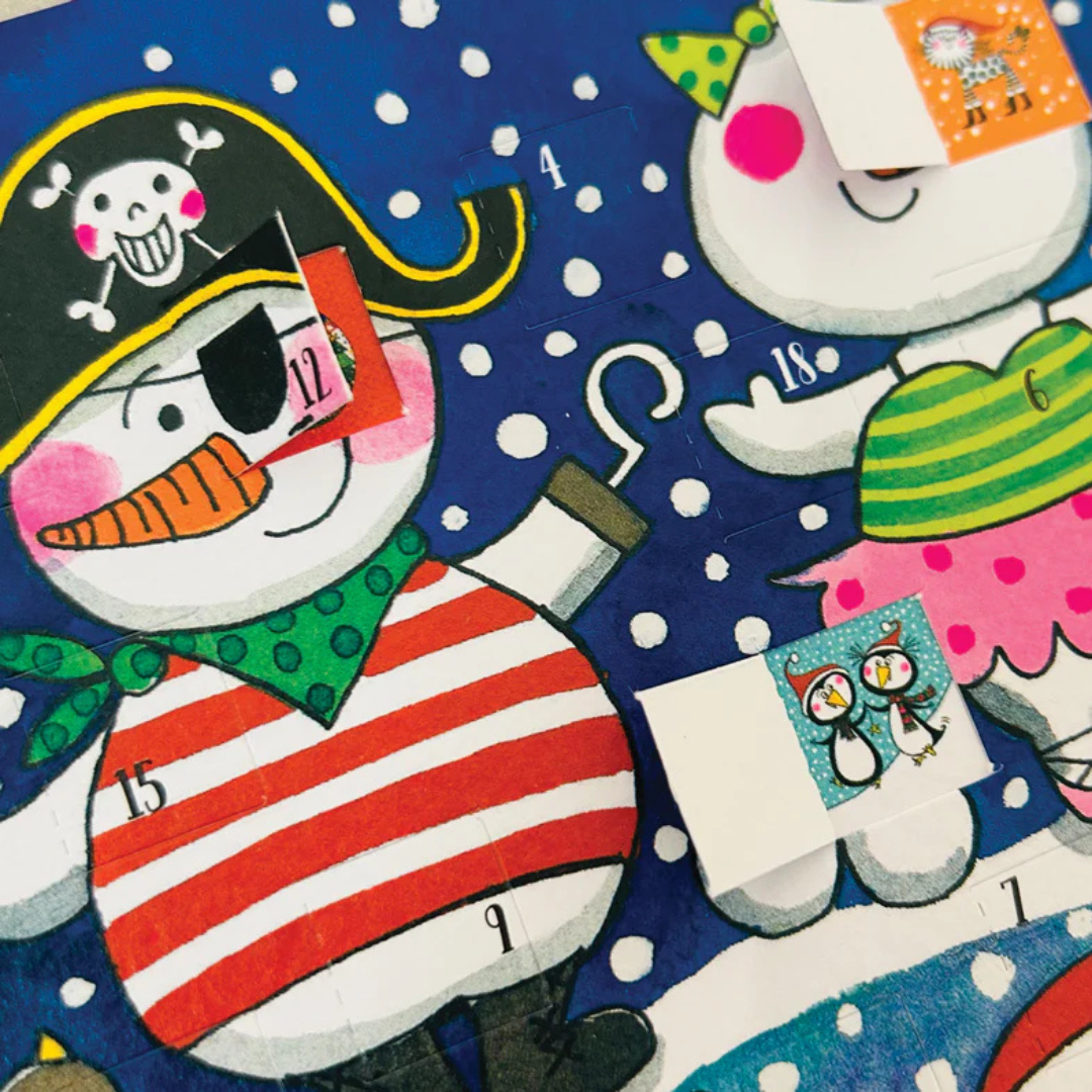 Rachel Ellen Advent Calendar Card Santa Dressing Up