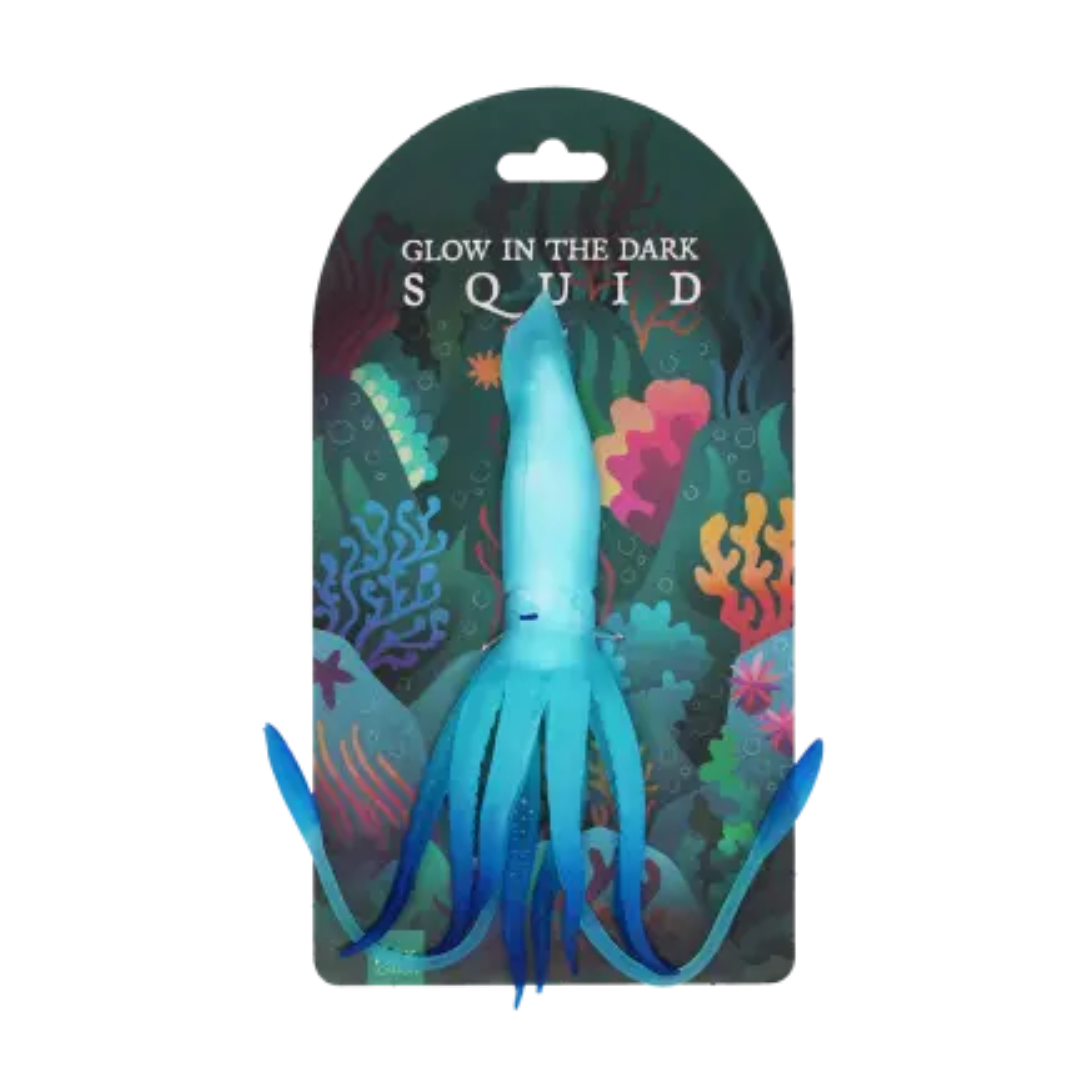 Rex London Glow In The Dark Squishy Toy - Squid