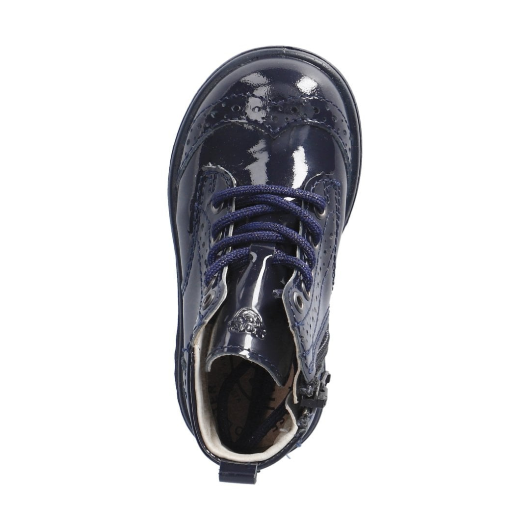 Ricosta Jemmy Short Boot — Navy Patent