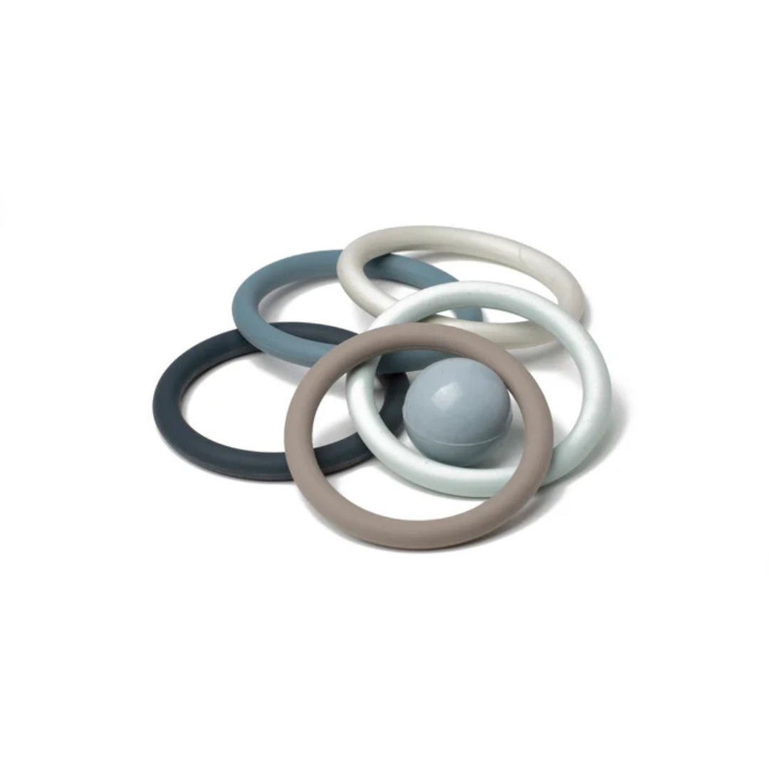 Insideout Toys Scrunch Quoits - Scandi Blues