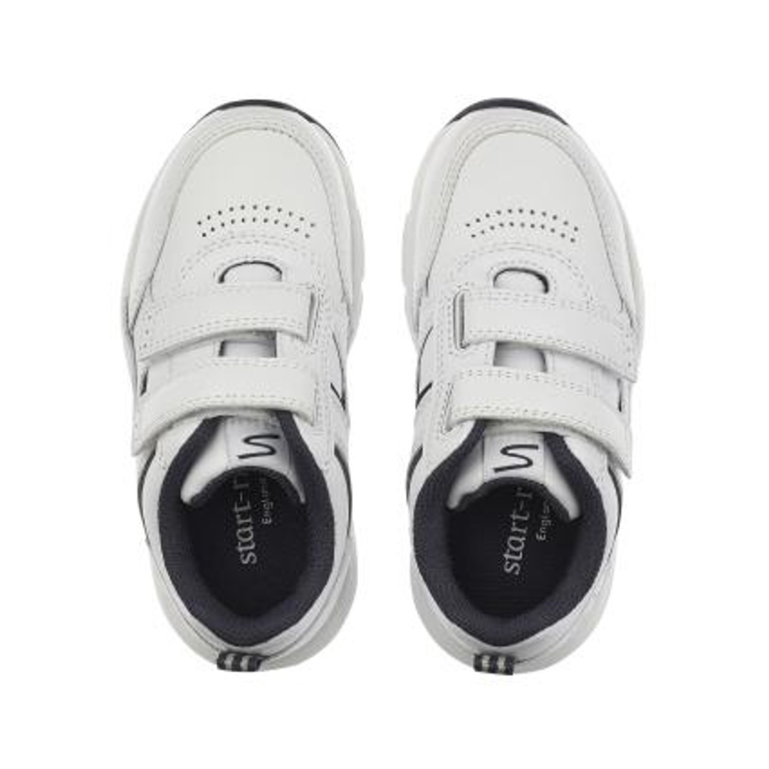 Start-Rite Meteor Leather Trainer — White/Navy