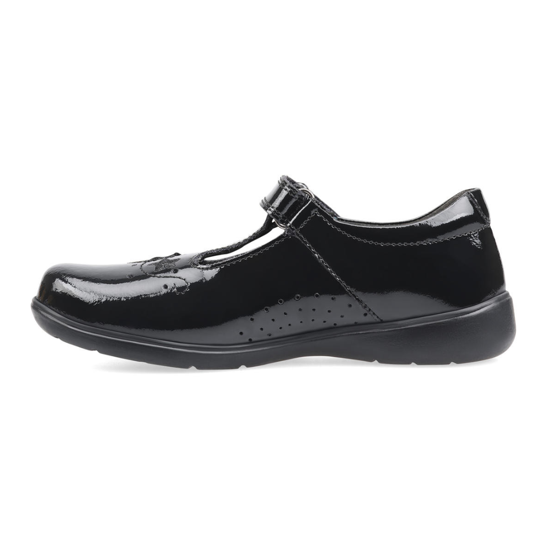 Start-Rite Star Jump T-Bar School Shoe — Black Patent