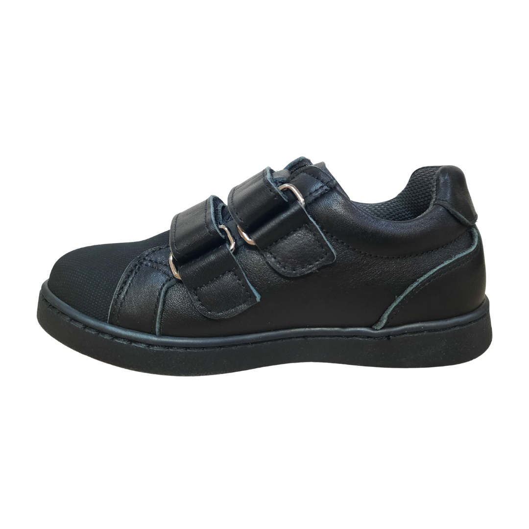 TT Kids Pumpkin School Shoe — Black