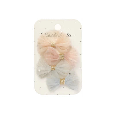 Rockahula Sparkle Tulle Mini Bow Clips