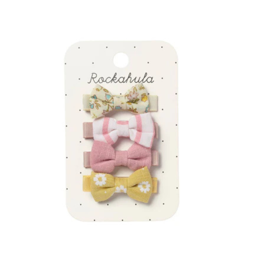 Rockahula Petal Mini Bow Clip Set