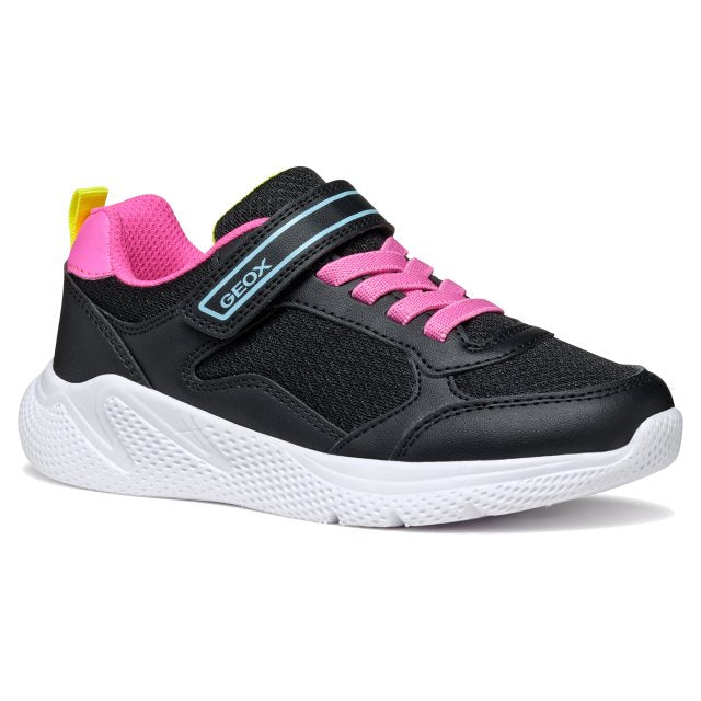 GEOX Sprintye Trainers J56FWA — Black/Fuchsia