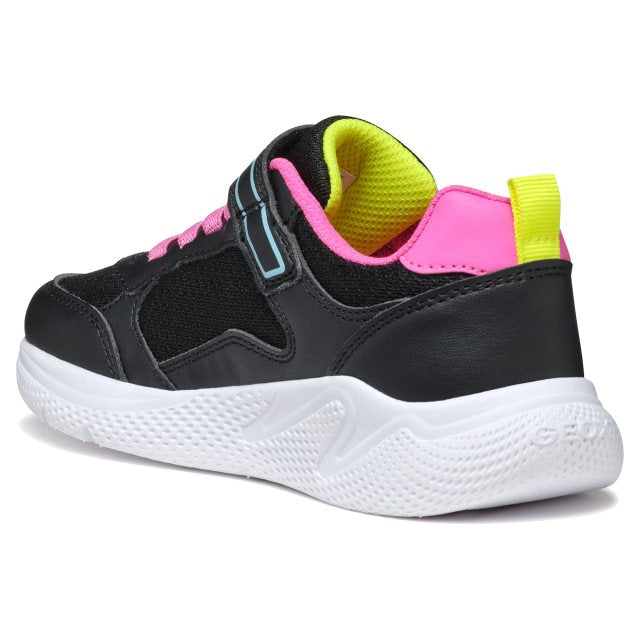 GEOX Sprintye Trainers J56FWA — Black/Fuchsia