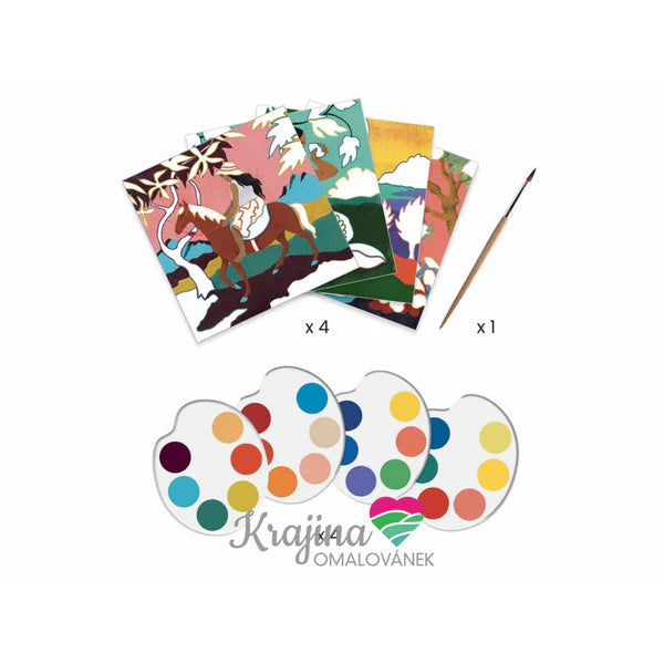 Djeco DJ09372 Inspired By - Cards to Paint - Polynesia