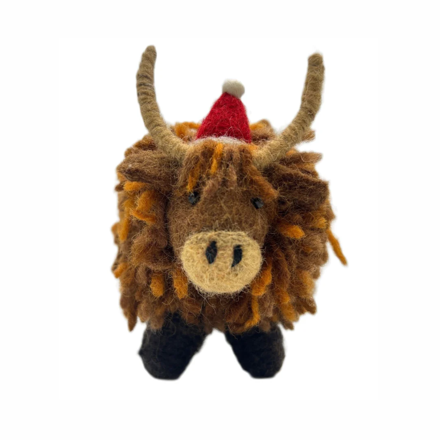 Amica Christmas Highland Cow