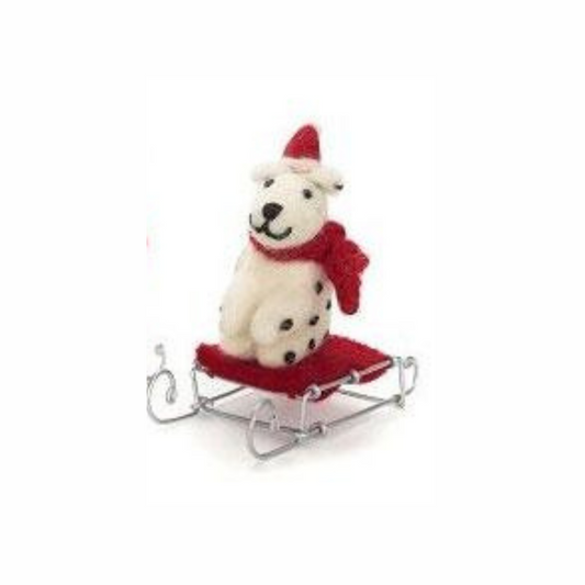 Amica Felt Sitting Dalmation on SledgeCD