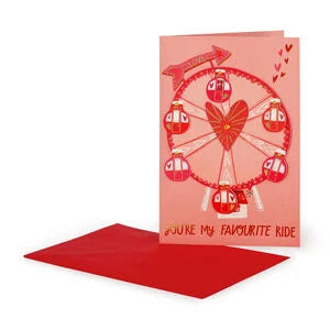 Legami  Rotating Ferris Wheel Valentine Card