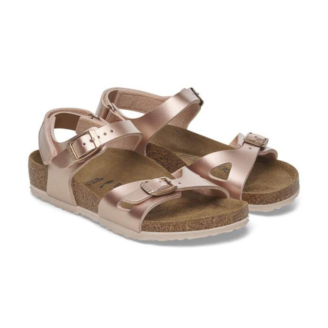 Birkenstock Rio AS Kids (REG) — Electric Metallic Copper – The Shoe Station