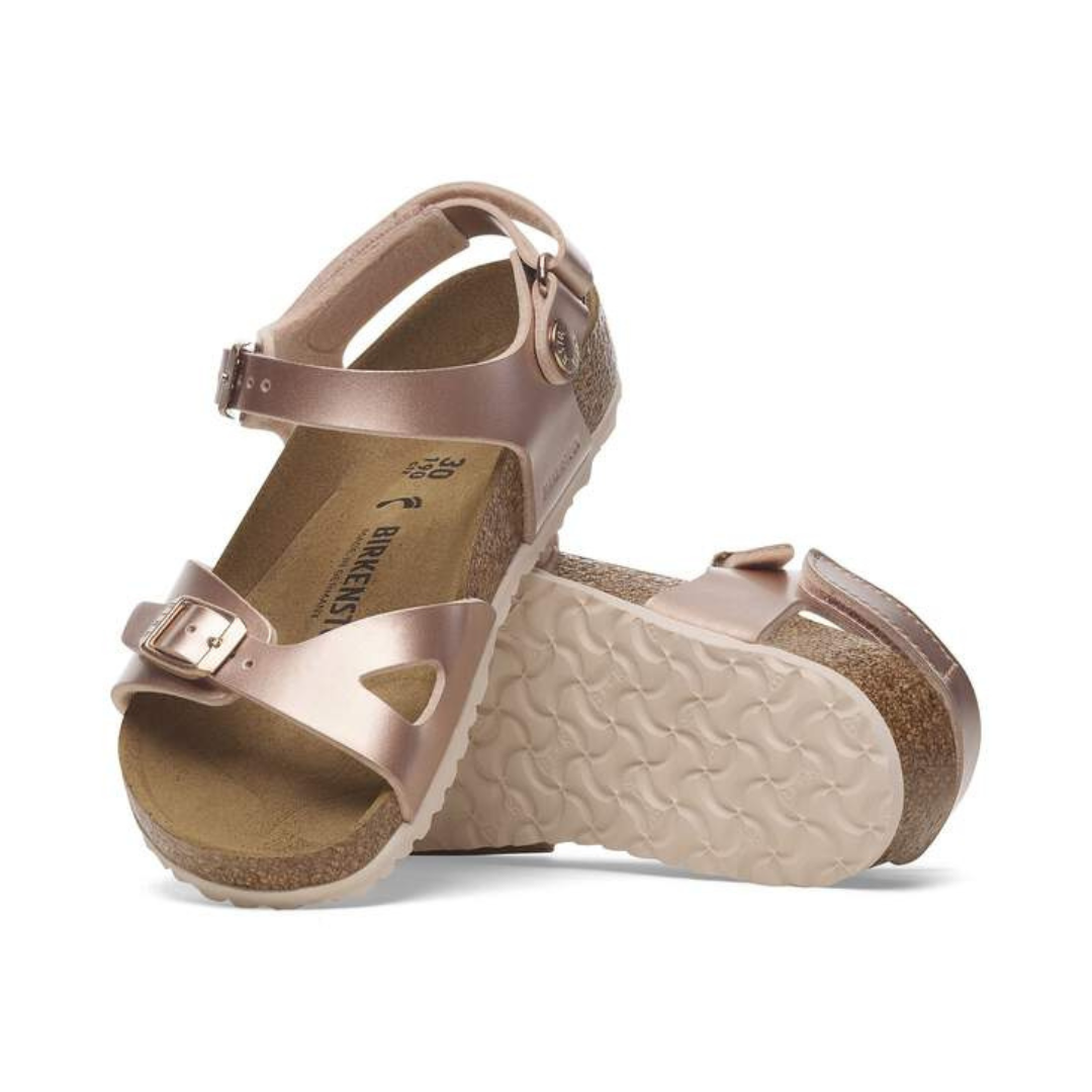 Birkenstock Rio AS Kids (REG) — Electric Metallic Copper – The Shoe Station