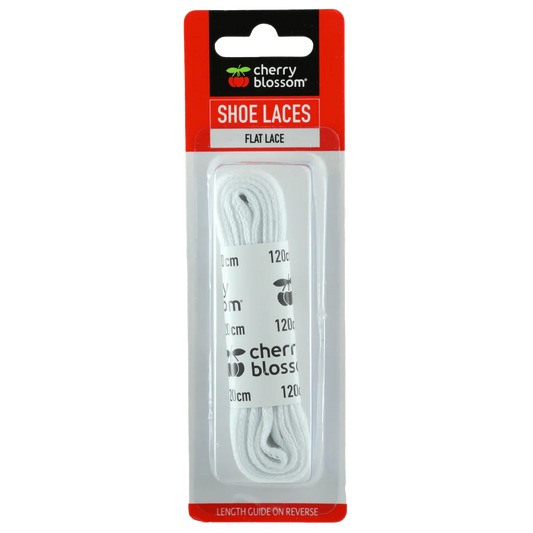Cherry Blossom  120cm Sports Laces - White