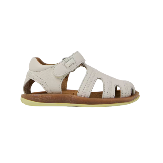 Camper Bicho Leather Closed Sandal FW 80372 — White