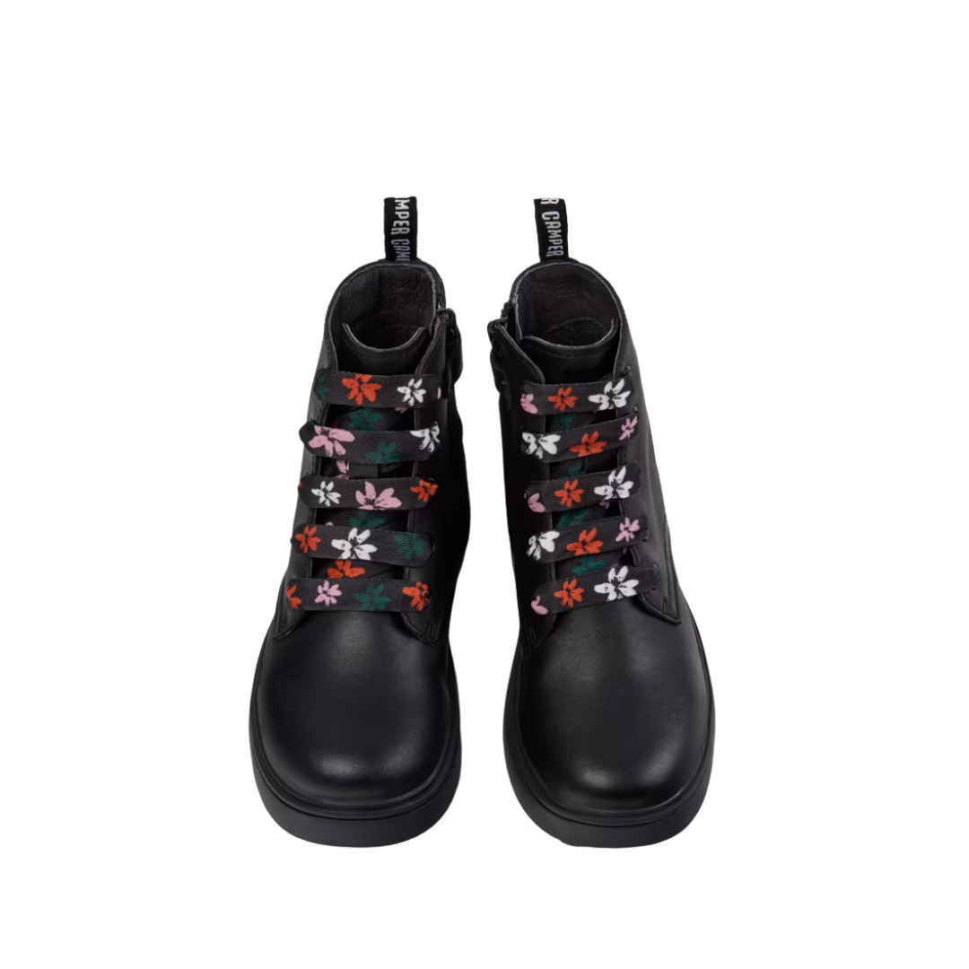 Camper Norte Leather Lace-Up Boot K900150 — Black