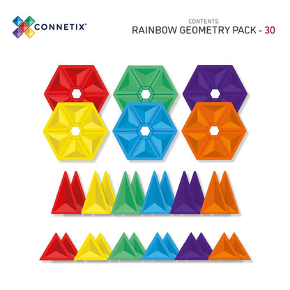 Connetix  Rainbow Geometry Pack 30 pc