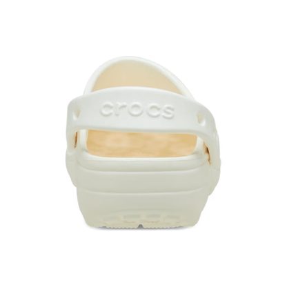 Crocs Toddler Classic Floral Cut Out Clog — Chalk