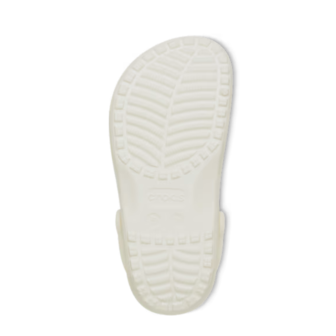 Crocs Toddler Classic Floral Cut Out Clog — Chalk