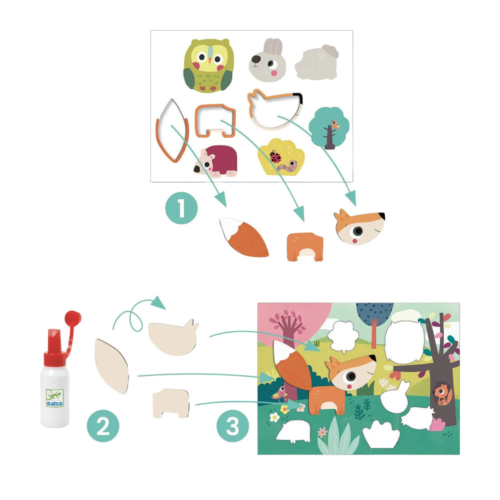 Djeco DJ09874 Collages for Toddlers