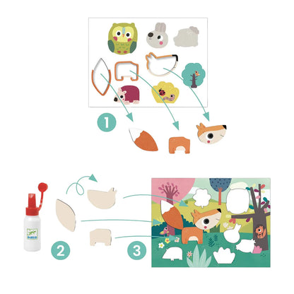 Djeco DJ09874 Collages for Toddlers