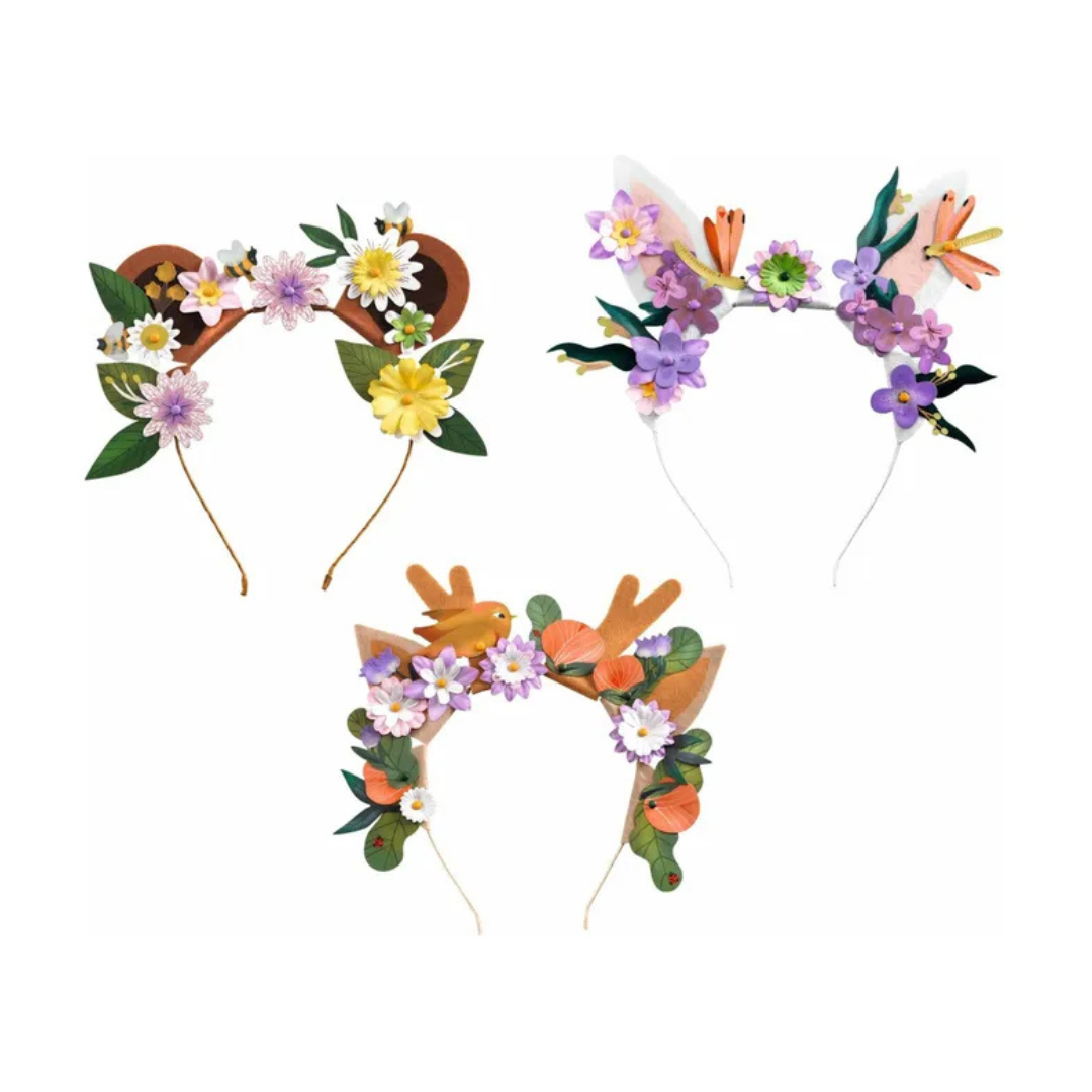Djeco DJ07927 Headbands DIY Flower Friends