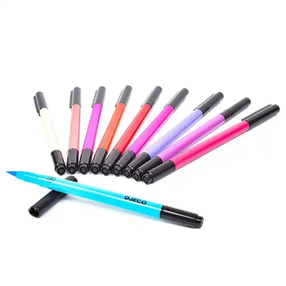 Djeco DJ08802 10 Felt Brushes Pink