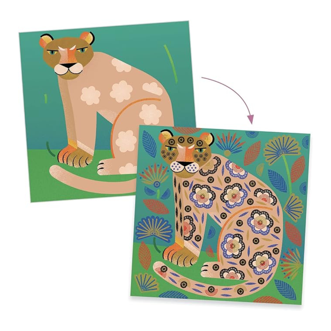 Djeco DJ08966 Stamps Patterns & Animals