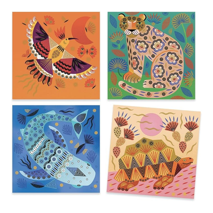 Djeco DJ08966 Stamps Patterns & Animals