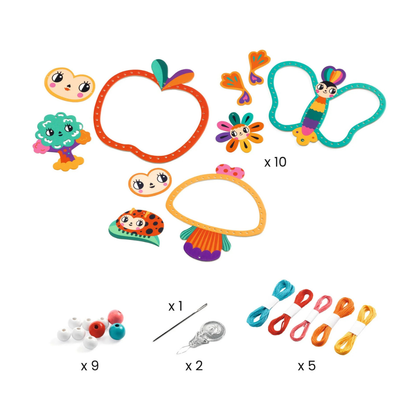 Djeco DJ09436 Artistic String Art Color - Garden