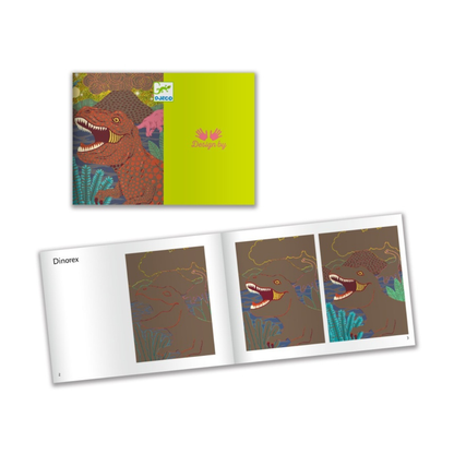 Djeco DJ09726 Scratch Cards When Dinosaurs Reigned